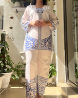 White Indigo Border