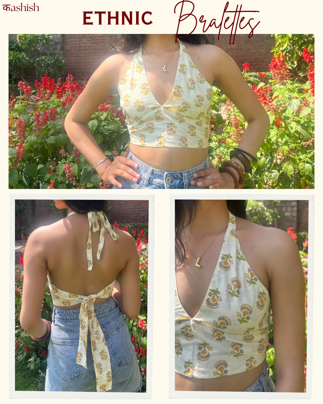 क Ethnic bralettes