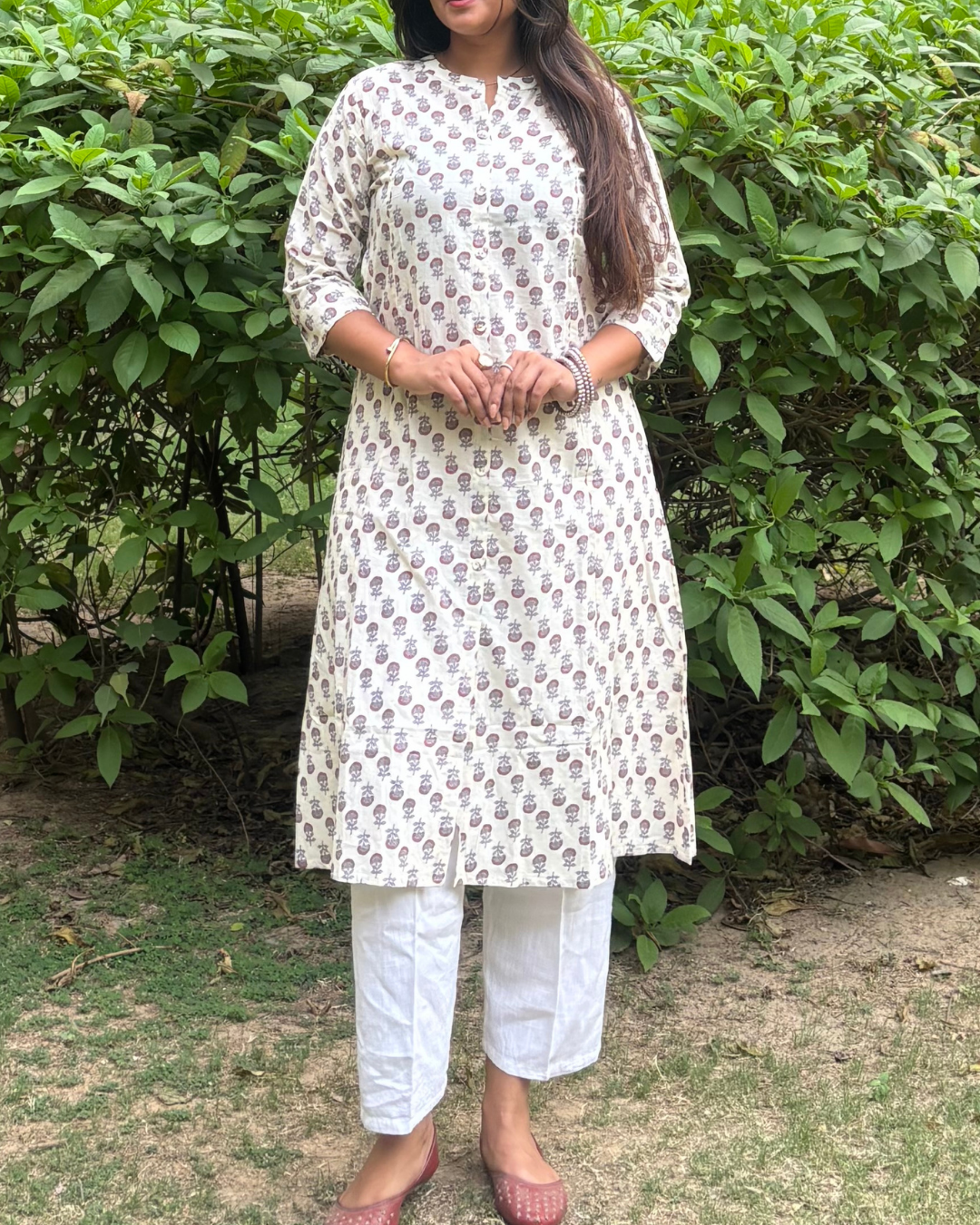क A line long kurta